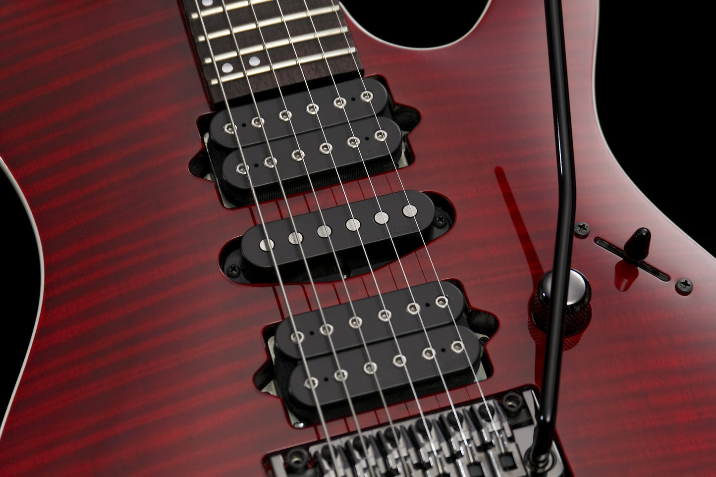 IBANEZ Kiko Loureiro Signature Electric Guitar 6-String - Transparent Ruby Red + Case