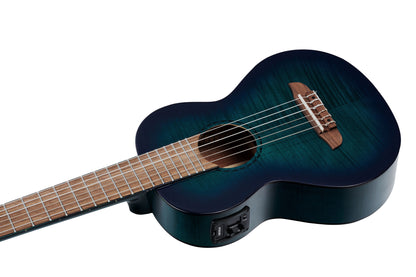ORTEGA Mini Travel Series 1/8 Gitarre 6-String - Faded Blue + Gigbag