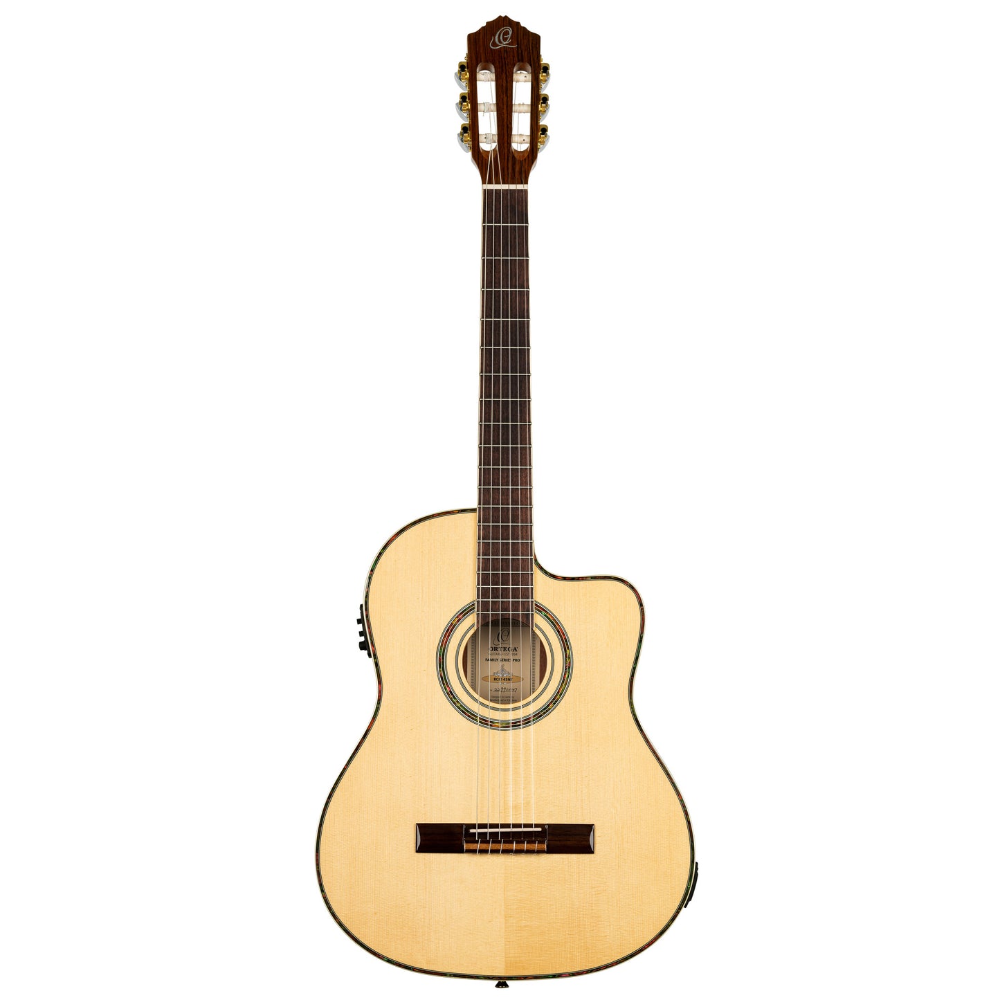 ORTEGA Family Series Pro 4/4 Classical Guitar 6 String - Solid Spruce / Mahogany Natural + Bag