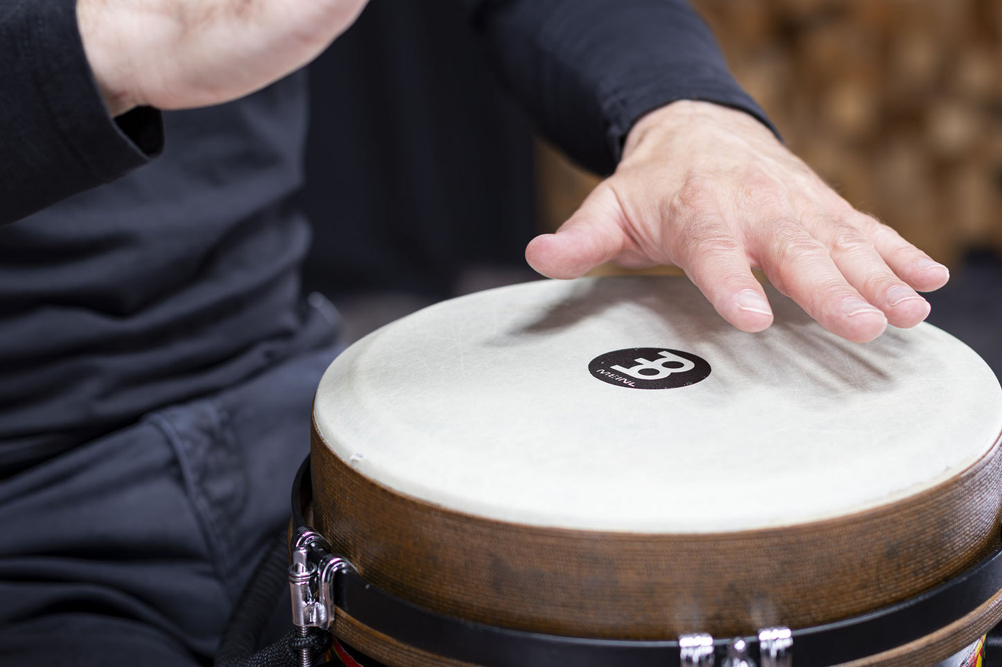 MEINL Percussion Jumbo Djembe 10" - Barnwood