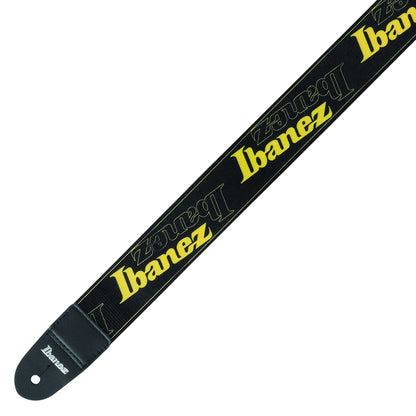 IBANEZ Design Strap - Black/Yellow Logos