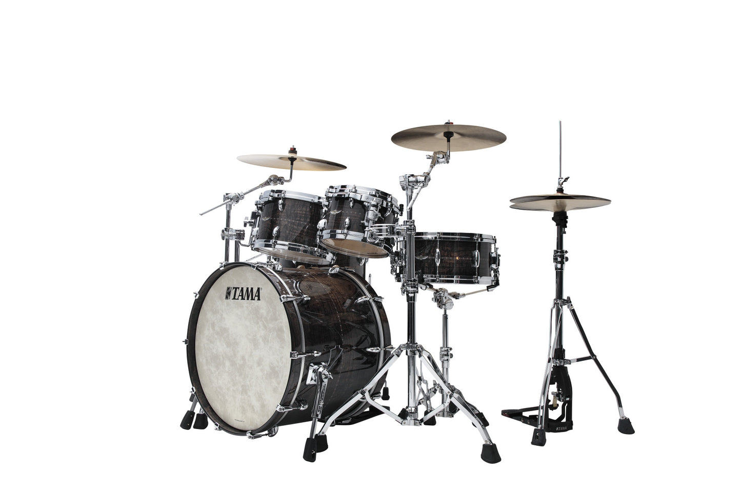 TAMA STAR Maple Shell Kit 4 pcs - Charcoal Brown Paraiso/Chrome HW