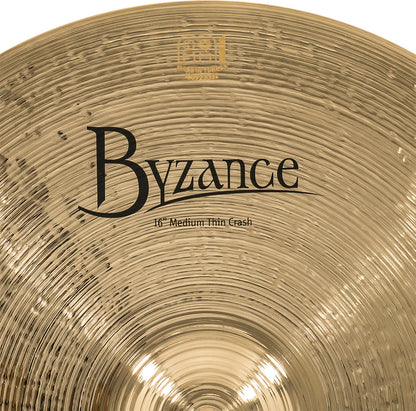 MEINL Cymbals Byzance Brilliant Medium Thin Crash - 16"