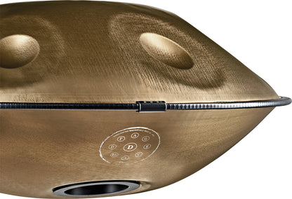 Meinl Sonic Energy Sensory Handpan Edelstahl D Kurd 9 Töne 440 Hz - Vintage Gold