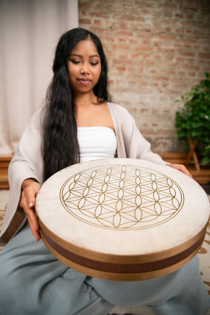 Meinl Sonic Energy Flower of Life Wave Drum 16" - Beidseitig Ziegenfell