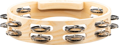 MEINL Percussion Artisan Edition Series Dual-Row Wood Tambourine - 10"