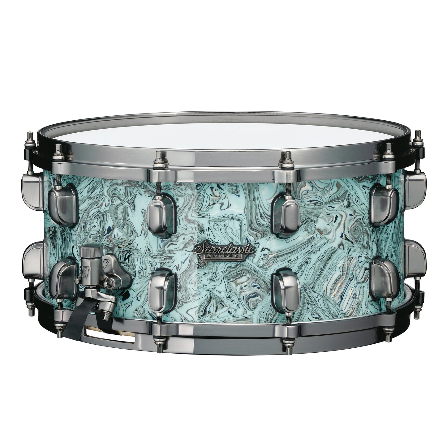 TAMA Starclassic Maple Snaredrum 14" x 5,5" - Sky Blue Swirl/Smoked Black Nickel HW
