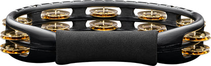 MEINL Percussion Traditional ABS Series Hand Held Molded ABS Tambourine - Black/Brass Jingles