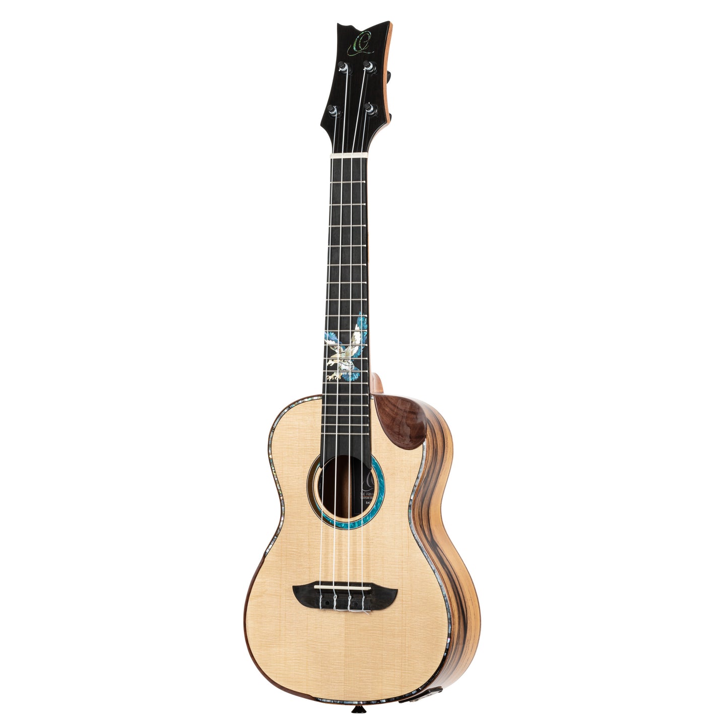ORTEGA The Private Room Series Konzert Ukulele 4 String - Spruce / White Ebony Natural + Bag
