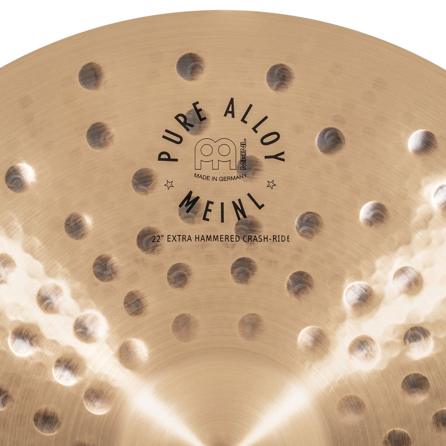 MEINL Cymbals Pure Alloy Extra Hammered Crash-Ride - 22"