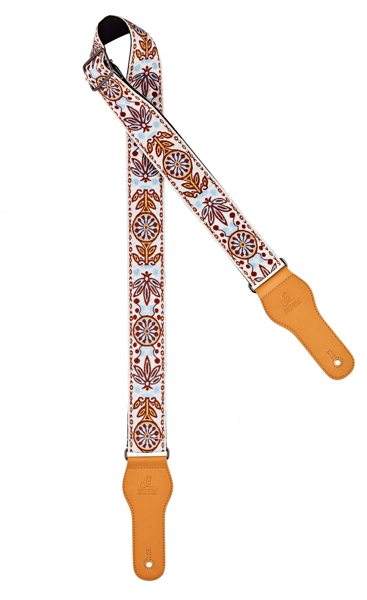 ORTEGA Creative Series Guitar Cotton Strap - Classic White