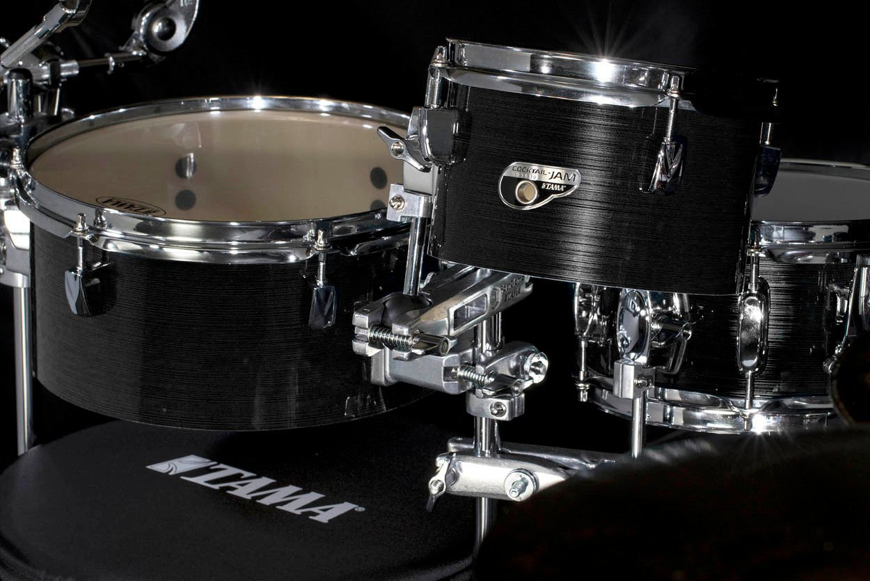 TAMA Cocktail-Jam Drum Set 4 teilig - Midnight Gold Sparkle/Chrome HW + Bag