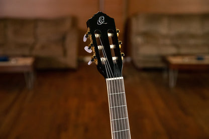 ORTEGA Family Series Pro 4/4 Konzertgitarre 6 String - Massive Fichte / Mahagoni Black + Bag
