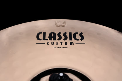 MEINL Cymbals Classics Custom Brilliant Thin Crash - 18"