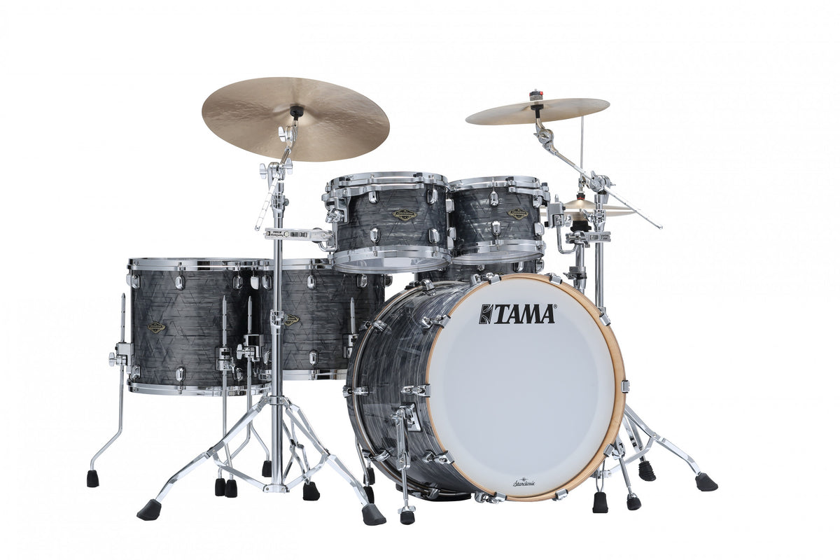 TAMA Starclassic Walnut/Birch Duracover Wrap Shell Kit 5 teilig - Charcoal Onyx/Chrom HW