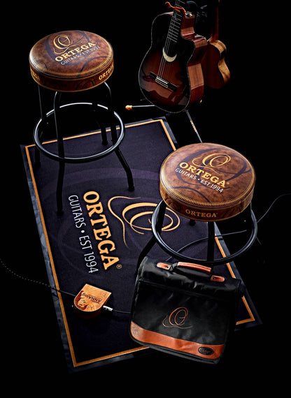 ORTEGA Anti-Slip Stage Rug - 140 x 80 cm Black/Logo