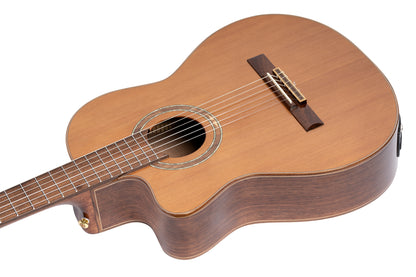 ORTEGA Performer Series 4/4 Konzertgitarre 6-String Lefty - Natural + Gigbag