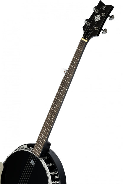 ORTEGA Raven Series Banjo 5 String - Mahogany Black + Bag
