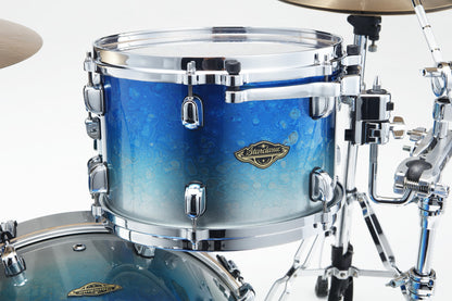 TAMA Starclassic Walnut/Birch Lacquer Shell Kit 3 teilig - Molten Blue Ice Fade/Chrom HW