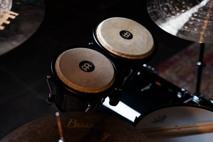 MEINL Percussion Journey Series Bongo 6 1/2" Macho & 7 1/2" Hembra - Black