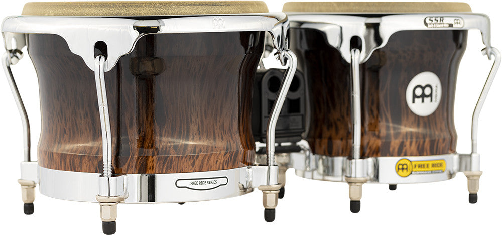 MEINL Percussion Professional Series Wood Bongo 7" Macho & 8 1/2" Hembra - Gold Amber Sunburst