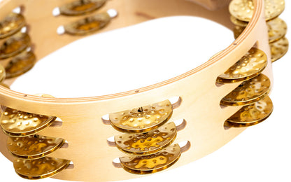MEINL Percussion Artisan Edition Series Triple-Row Wood Tambourine - 8"