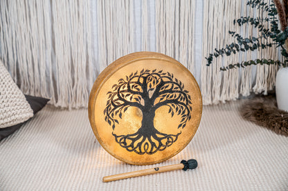 Meinl Sonic Energy Native American-Style Hoop Drum 15" - Tree of Life