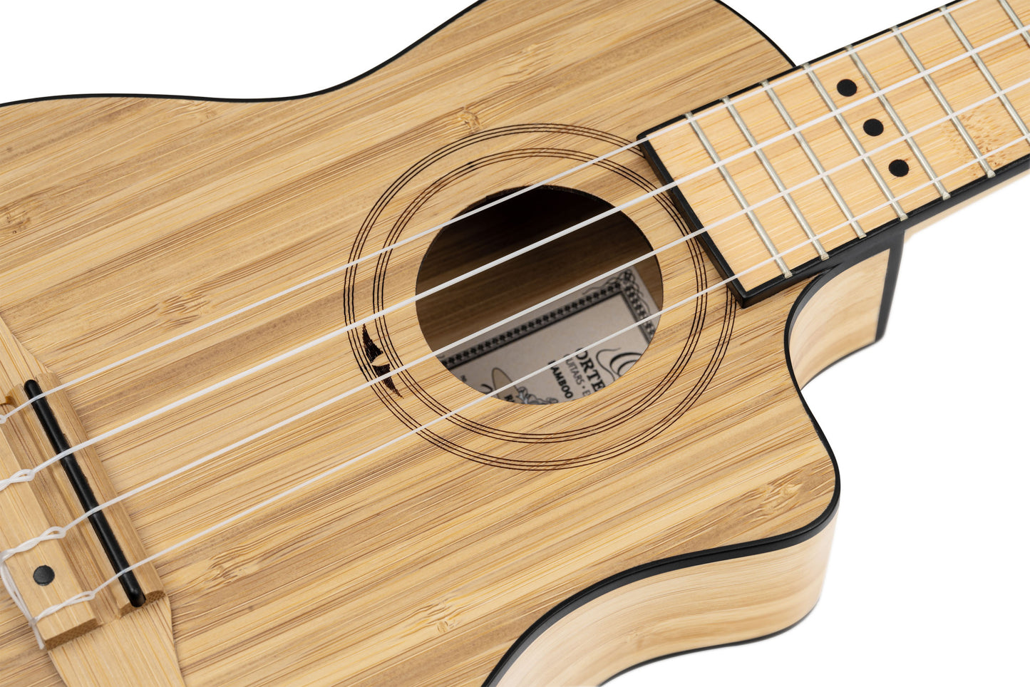 ORTEGA Bamboo Series Soprano Ukulele 4 String - Solid Bamboo Natural + Bag