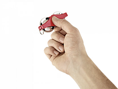MEINL Percussion Key Ring Tambourine - red