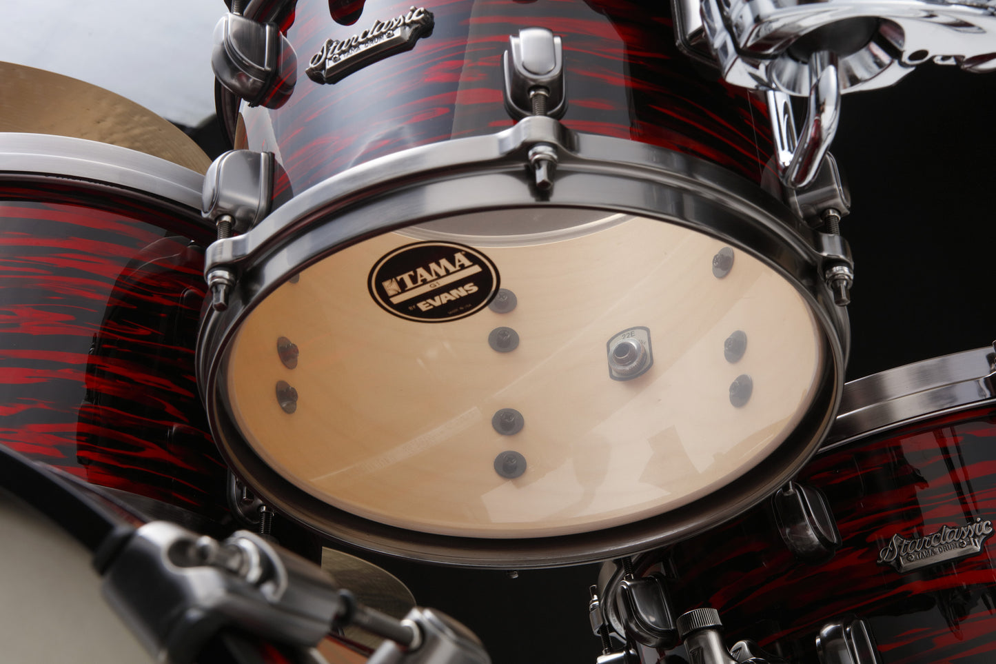 TAMA Starclassic Maple Duracover Wrap Shell Kit 3 teilig - Red Oyster/Smoked Black Nickel HW