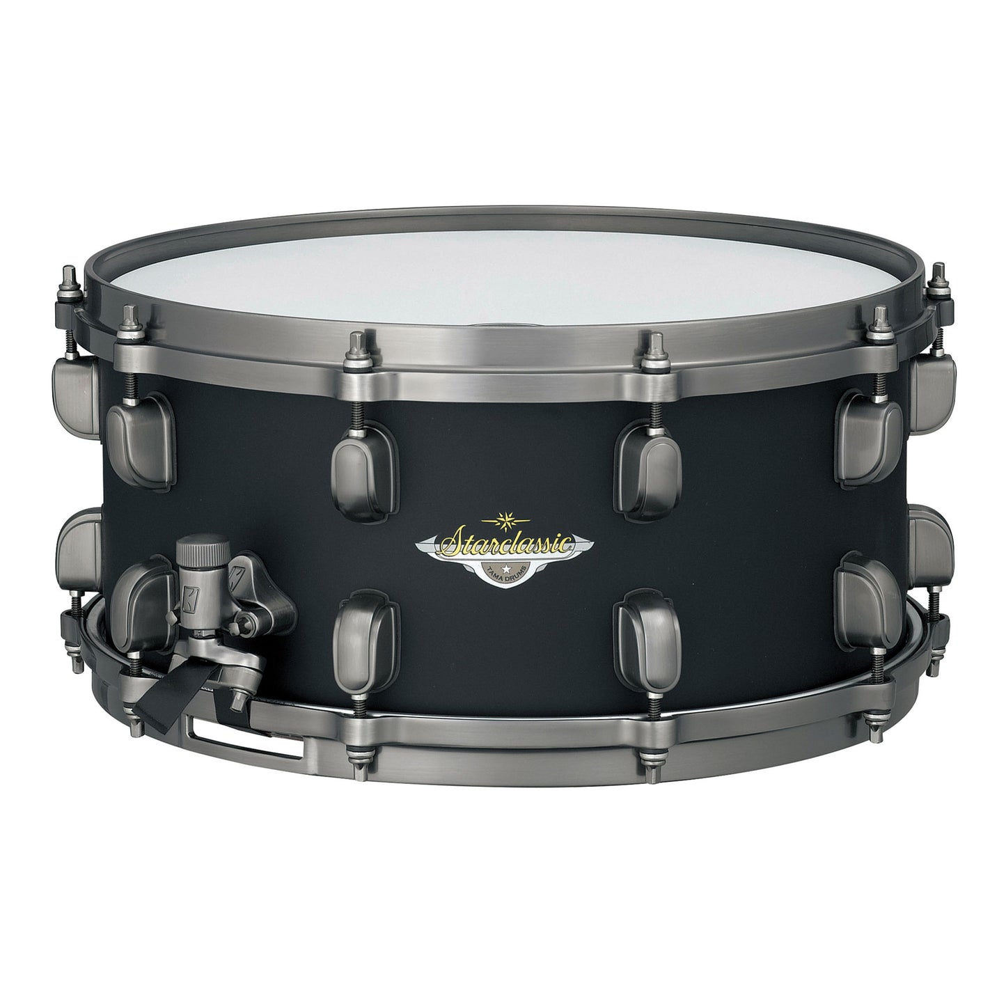 TAMA Starclassic Maple Snaredrum 14" x 8" - Flat Black/Smoked Black Nickel HW