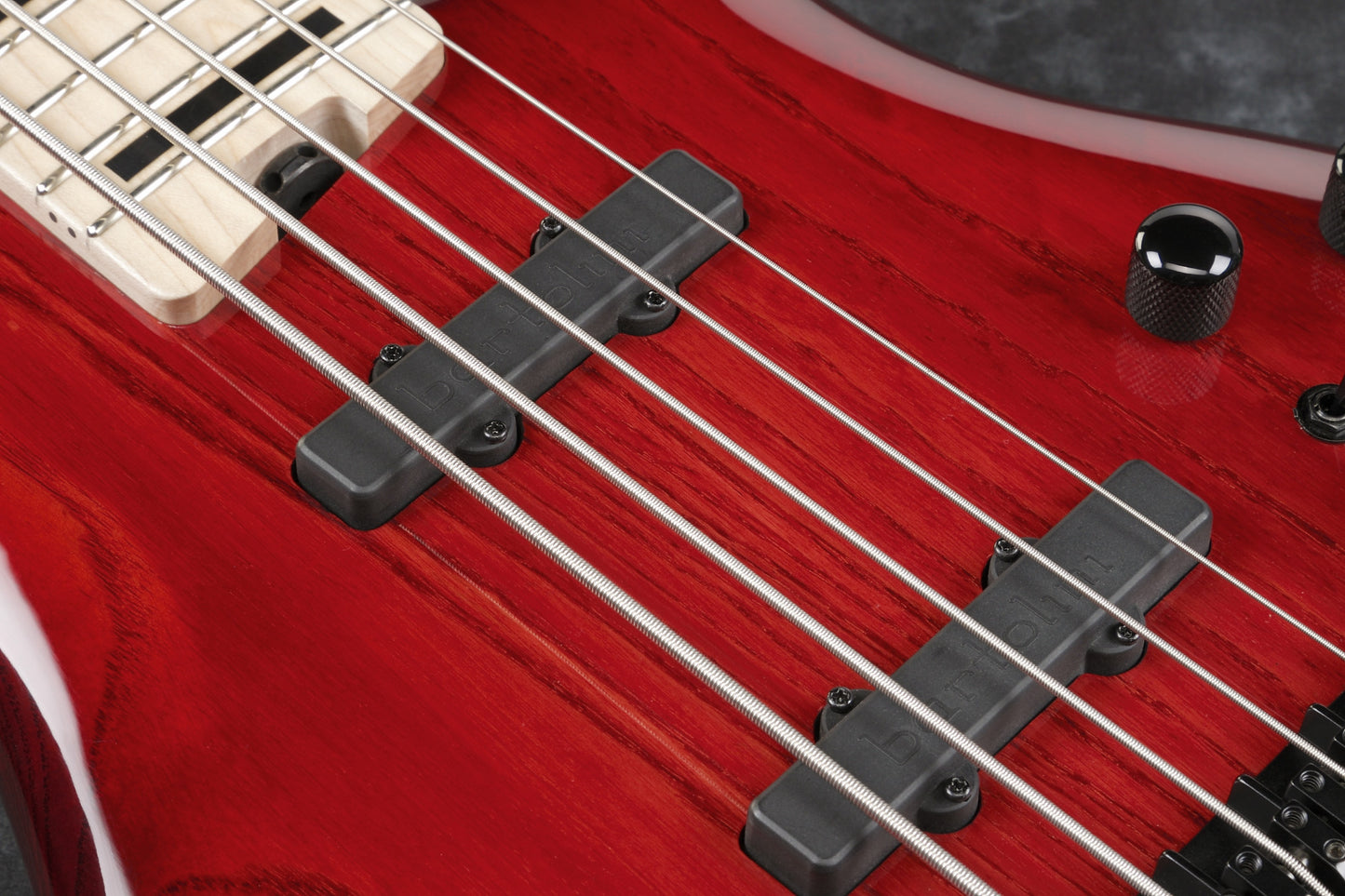 IBANEZ Adam Nitti Signature Electric Bass 5-String - Transparent Wine Red Burst + Premium Softcase