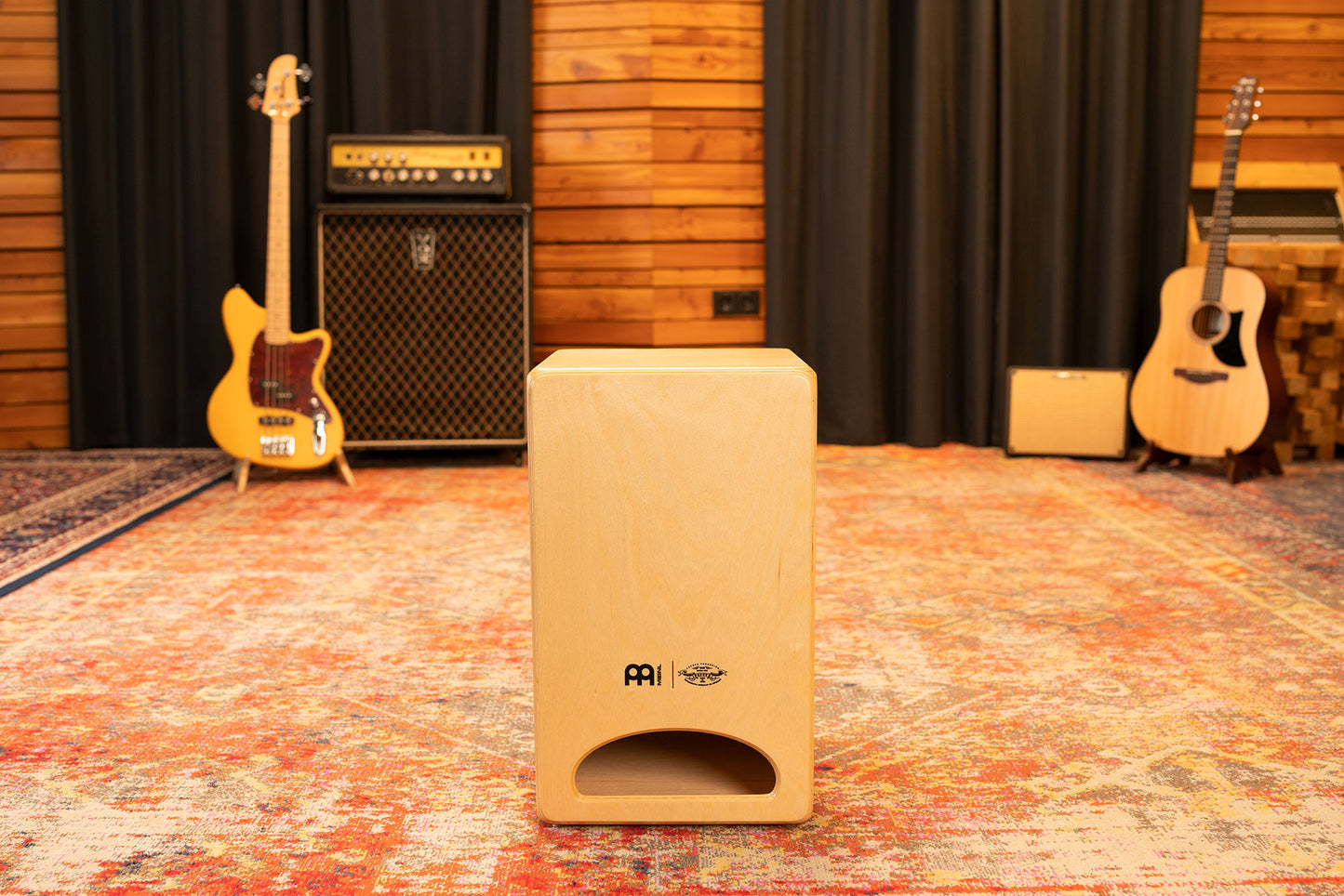 MEINL Percussion Artisan Edition Series String Cajon Minera Line - Brown Eucalyptus