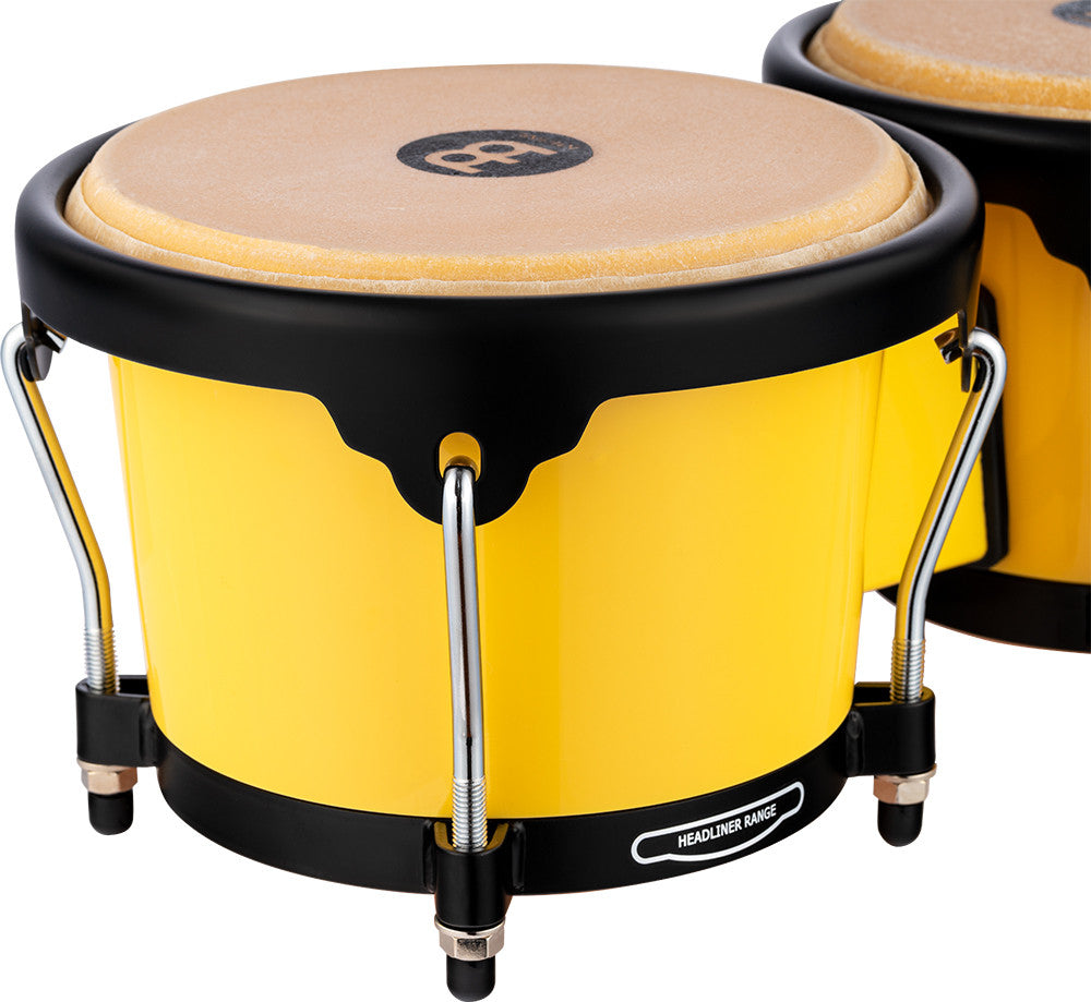 MEINL Percussion Journey Series Bongo 6 1/2" Macho & 7 1/2" Hembra - Illuminating Yellow