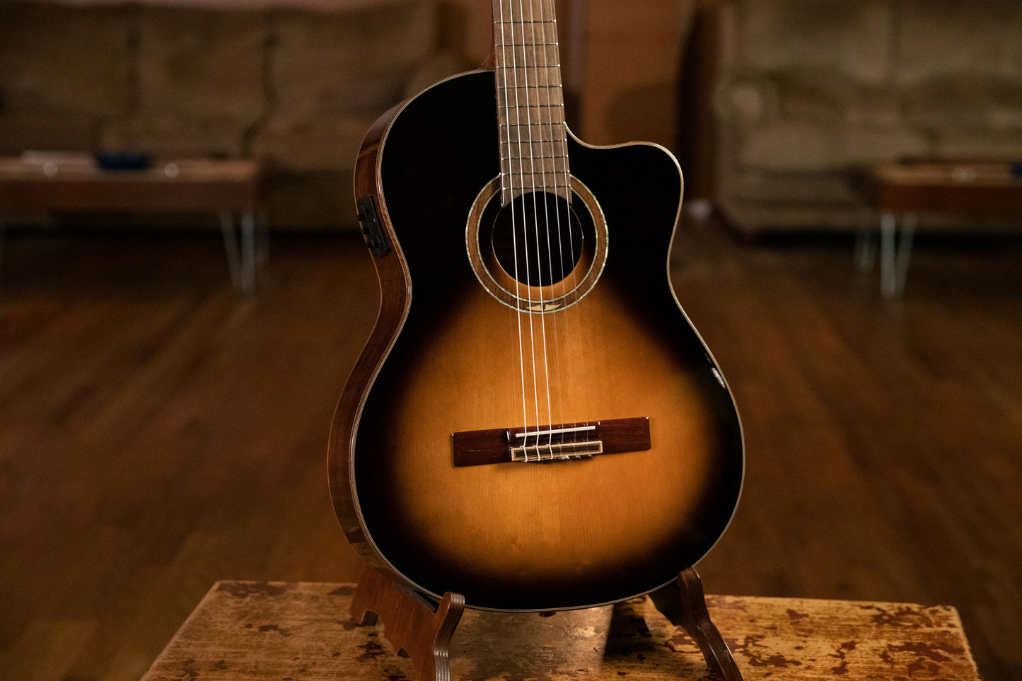 ORTEGA Performer Series 4/4 Classical Guitar 6-String - Tobacco Sunburst + Gig Bag