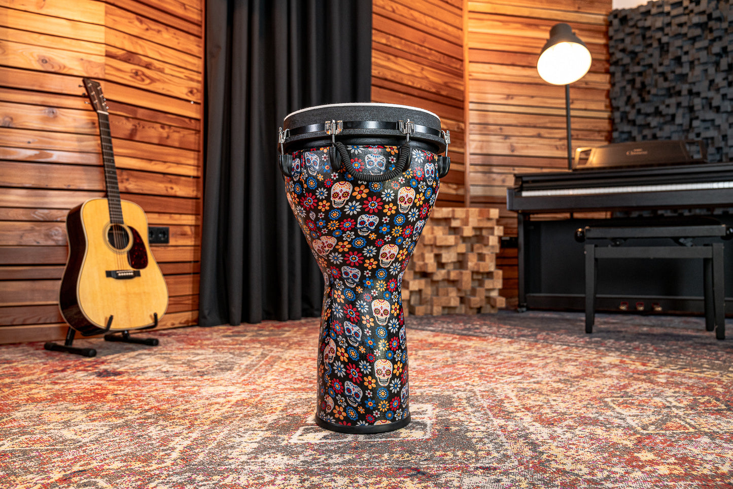 MEINL Percussion Jumbo Djembe 14" - Day Of The Dead