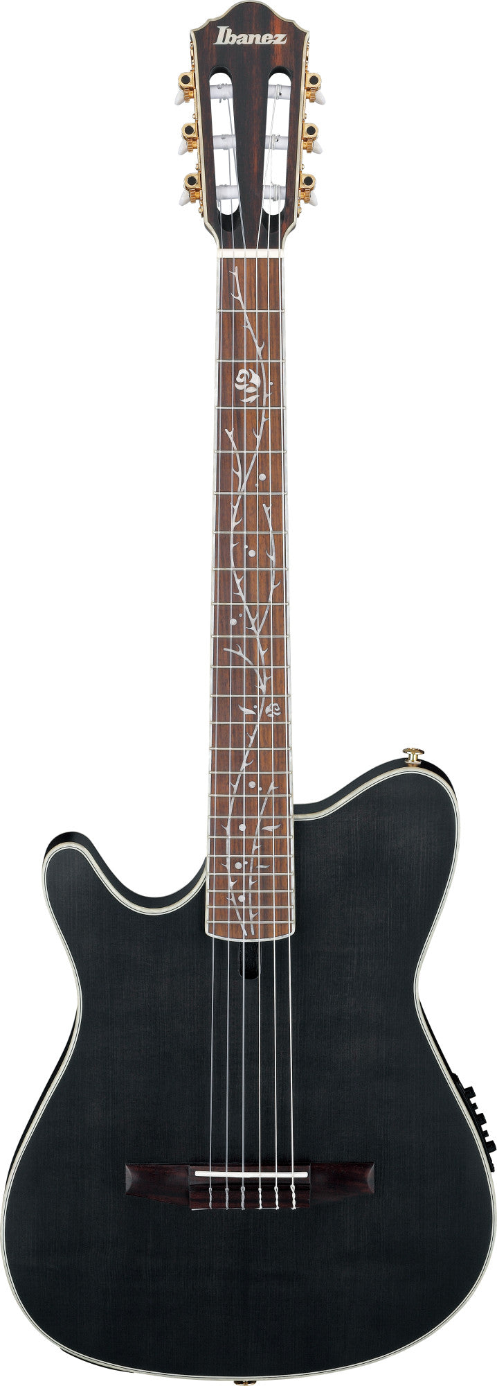 IBANEZ Tim Henson Signature Nylon String Guitar 6-String Lefty - Transparent Black Flat