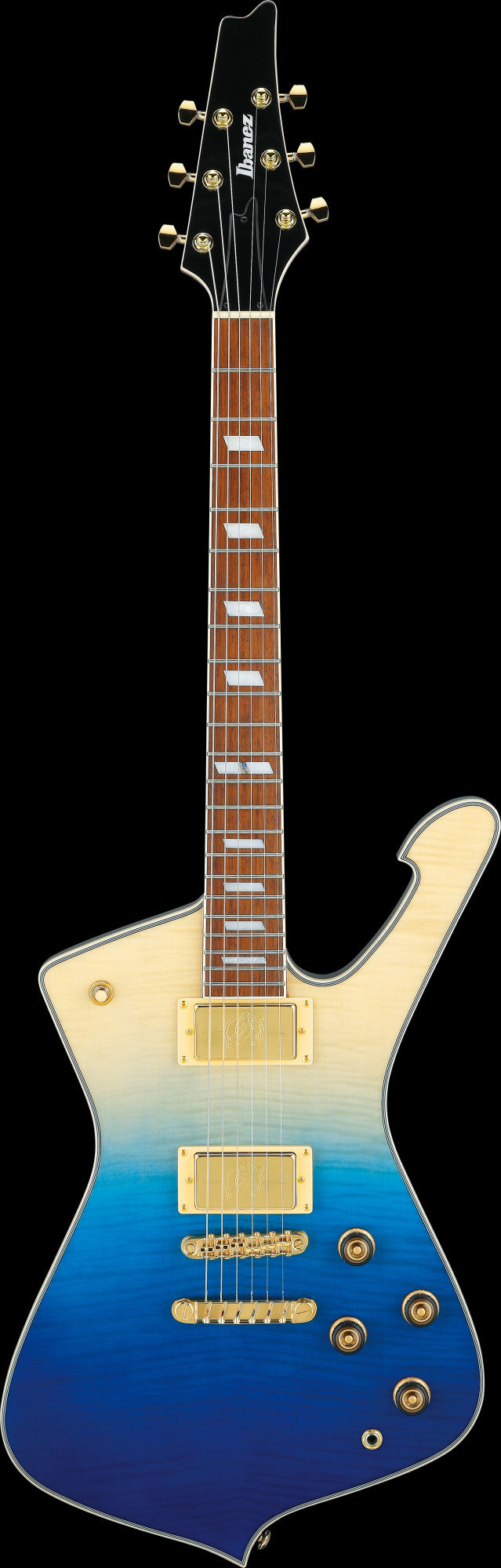 IBANEZ Iceman E-Gitarre 6-String - Transparent Blue Gradation + Gigbag