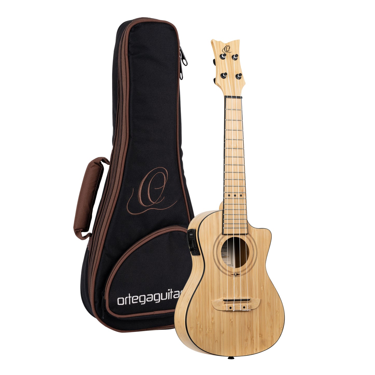ORTEGA Bamboo Series Concert Ukulele 4 String - Solid Bamboo Natural + Bag