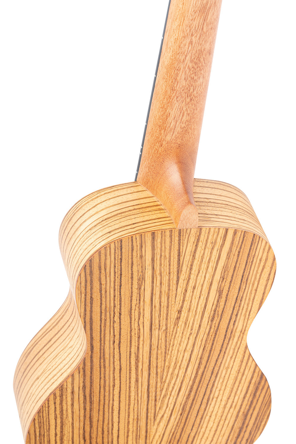 ORTEGA Timber Series Concert Ukulele 4 String Lefty - Zebrawood Natural + Bag