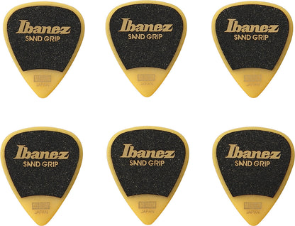 IBANEZ Grip Wizard Series Sand Grip Flat Pick - 6er Pack