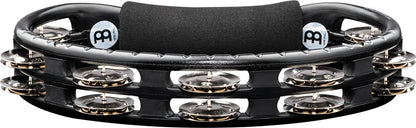 MEINL Percussion Traditional ABS Series Hand Held Molded ABS Tambourine - Black/vernickelte Stahl Jingles
