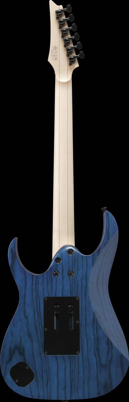 IBANEZ Prestige RG E-Gitarre 6-String - Transparent Deep Blue Flat + Koffer