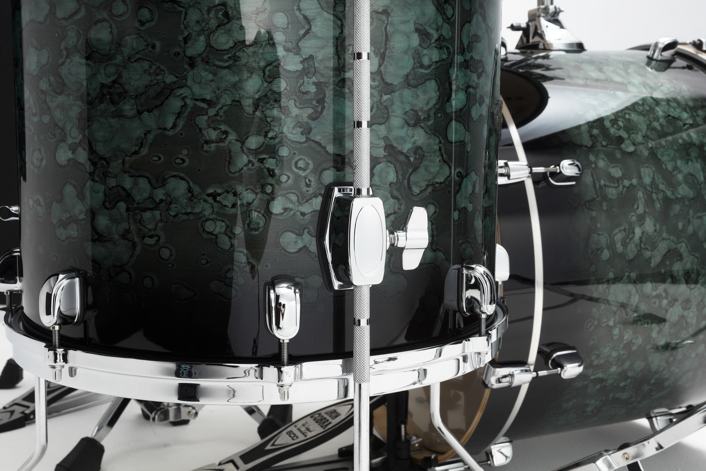 TAMA Starclassic Performer Shell Kit 4 teilig - Molten Steel Blue Burst/Chrom HW