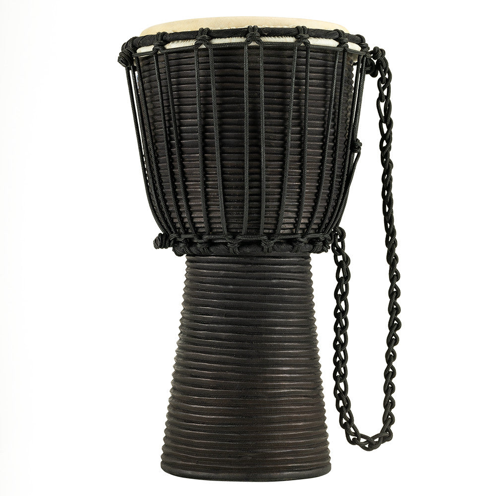 MEINL Percussion Headliner Rope Tuned Black River Series Djembe - 8"