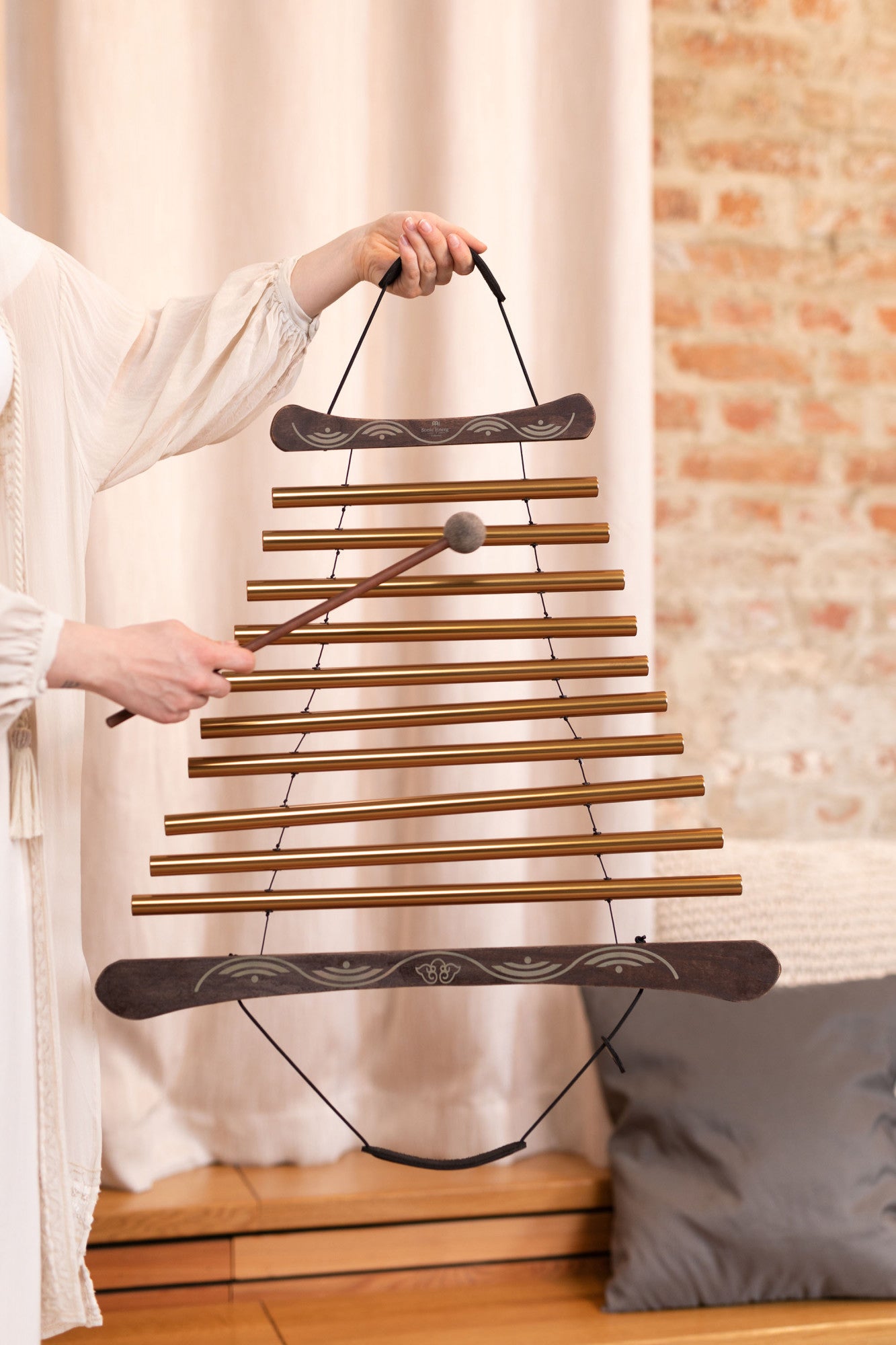 MEINL Sonic Energy Meditation Flow Chime 35"/88 cm - 440 Hz/10 Notes/G Major - Bronze