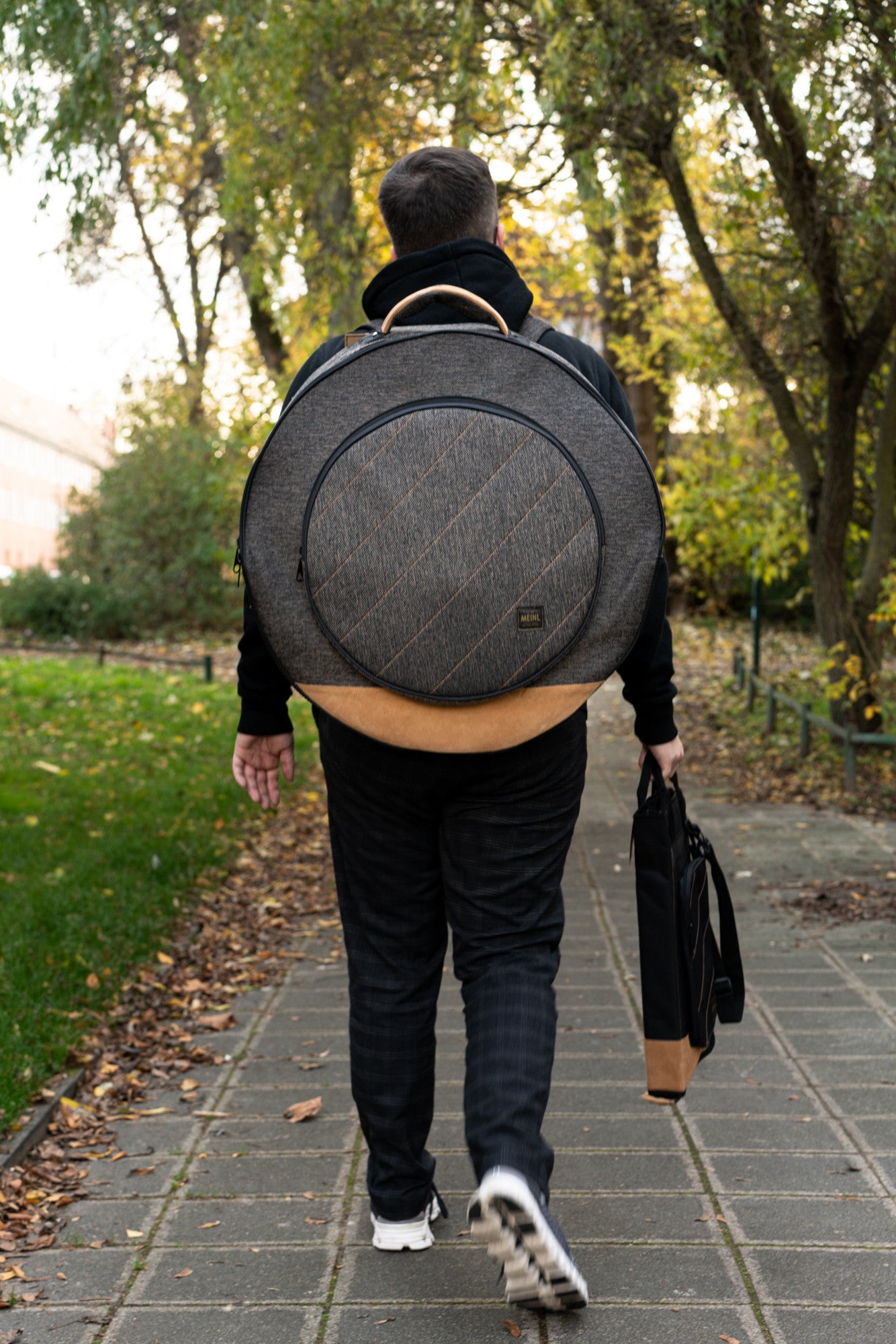 MEINL Cymbals Classic Woven Cymbal Bag - 22” Mocha Tweed