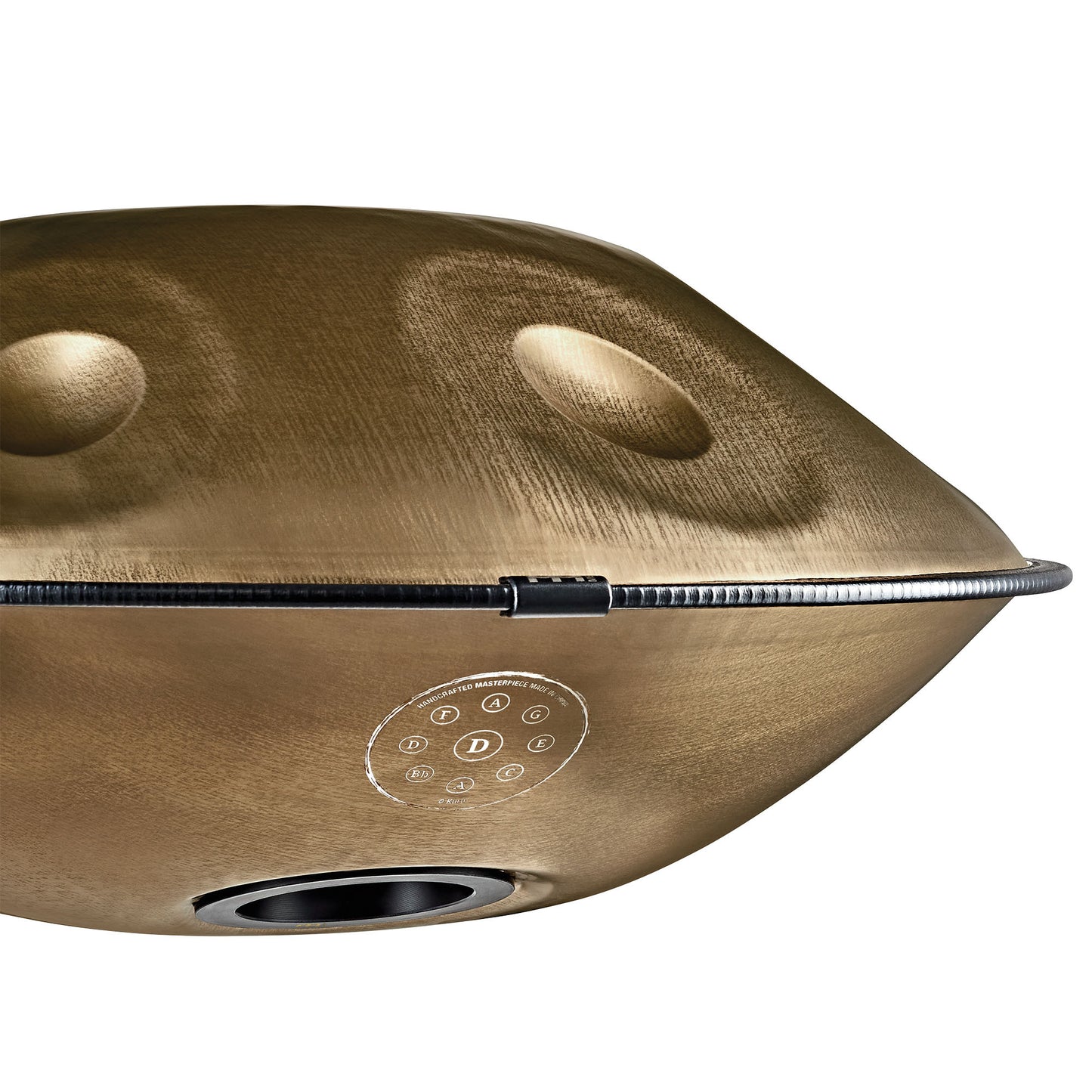 Meinl Sonic Energy Sensory Handpan Edelstahl D Kurd 9 Töne 440 Hz - Vintage Gold