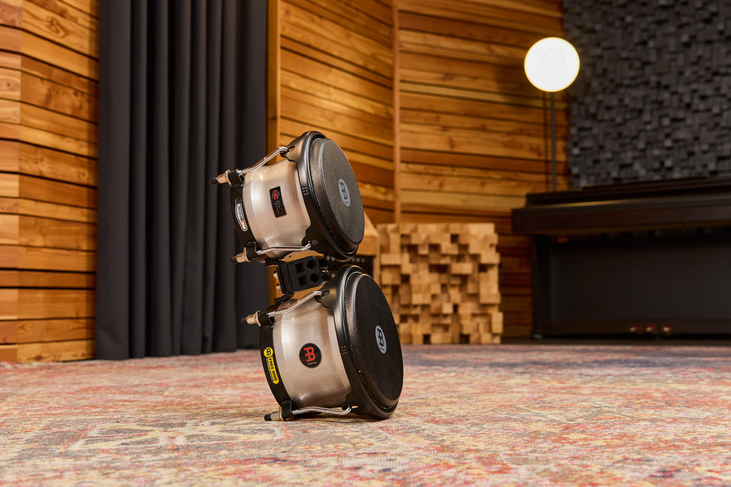 MEINL Percussion Artist Series Diego Camacho Signature 7" & 8 1/2" Bongo - Pearl Grey