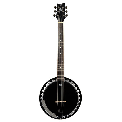 ORTEGA Raven Series Banjo 6 String - Mahogany Black + Bag